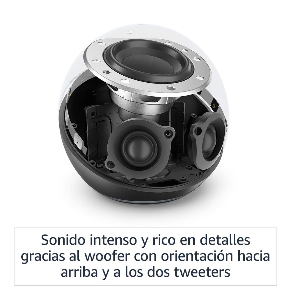Echo (Última generación) | Sonido de alta calidad, controlador de Hogar digital integrado y Alexa | Azul grisáceo