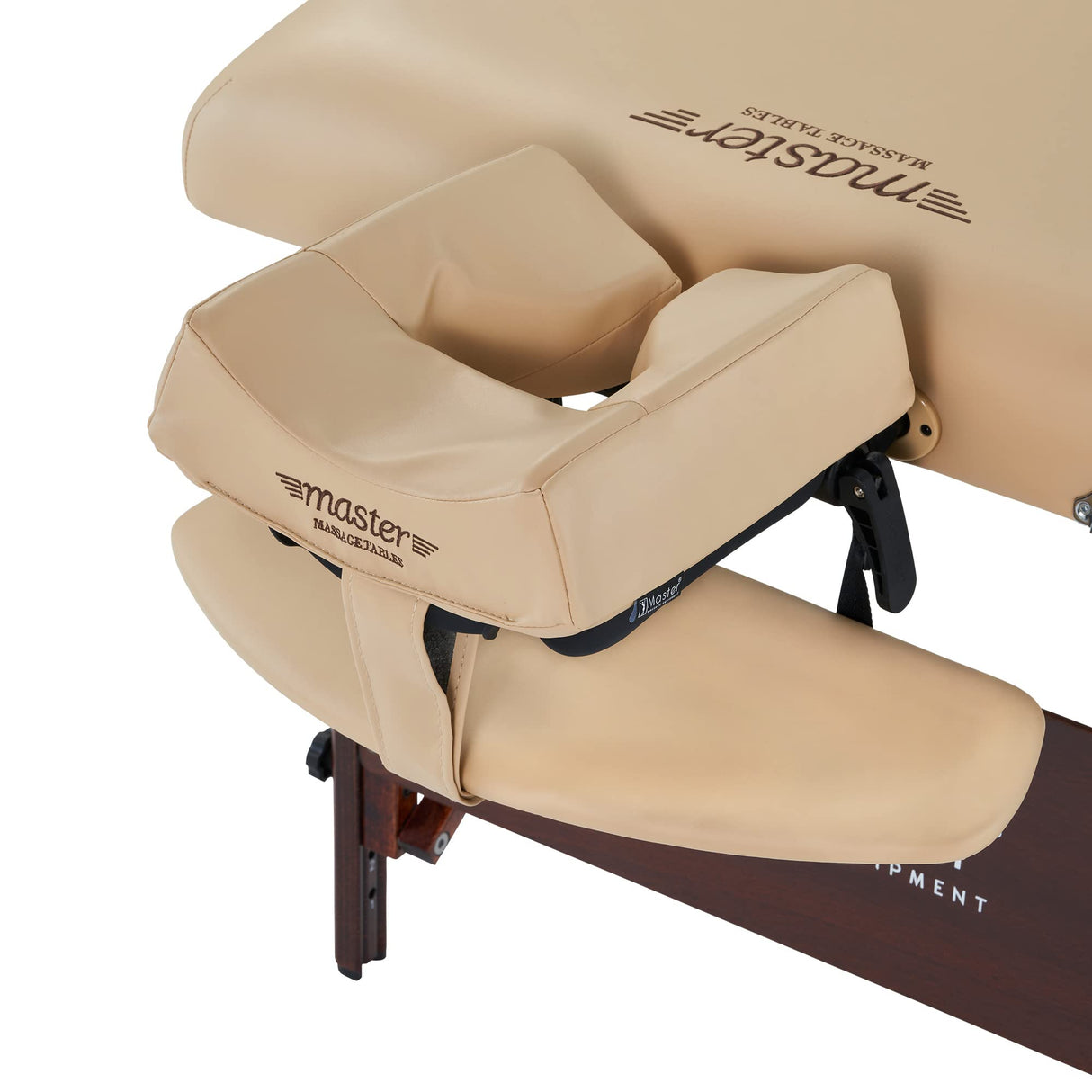 Master Masaje 71 cm del Ray Pro - Banco de Masaje móvil Plegable para Cama de Madera, Color Beige