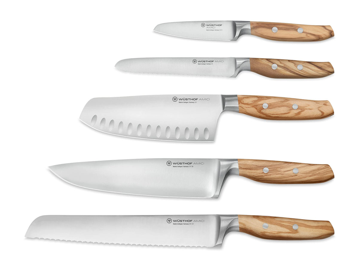 WÜSTHOF Amici Bloque para cuchillos con 5 cuchillos