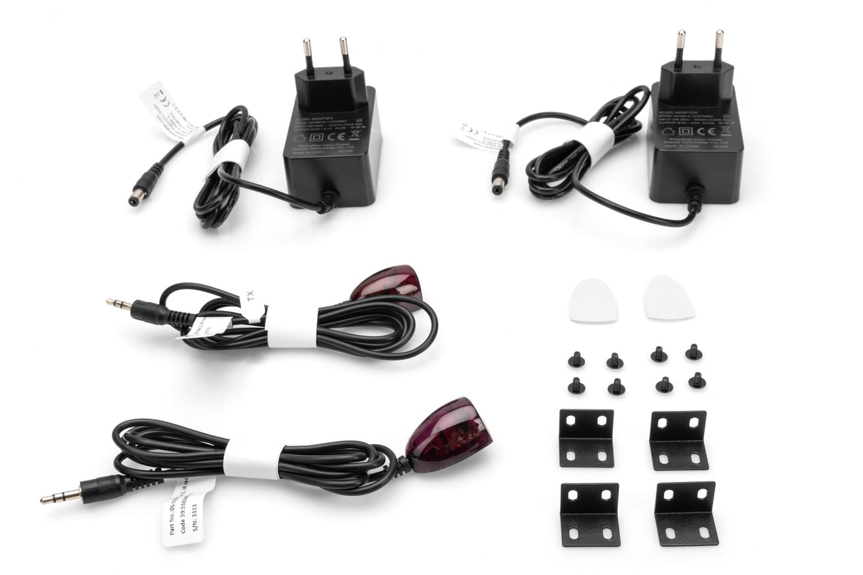 DIGITUS DS-55500 Extensor HDMI (HDBaseT) - UHD 4K/30 Hz - 40 m mediante cable LAN (HDBaseT 70 m) - Set: Transmisor y Receptor - IR Infrarrojos - HDCP 2.2 & HDBaseT 1.0