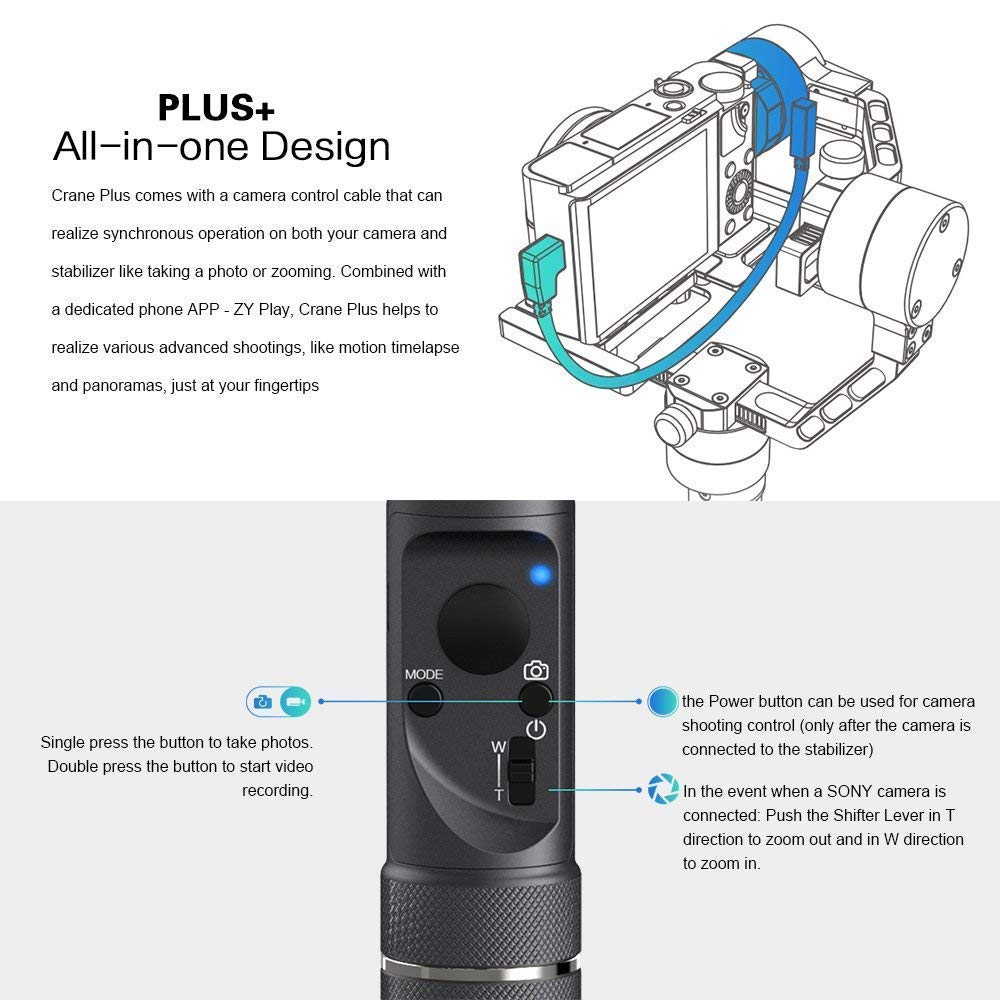 Zhiyun Gimbal STABILIZER Crane Plus 3-Axis