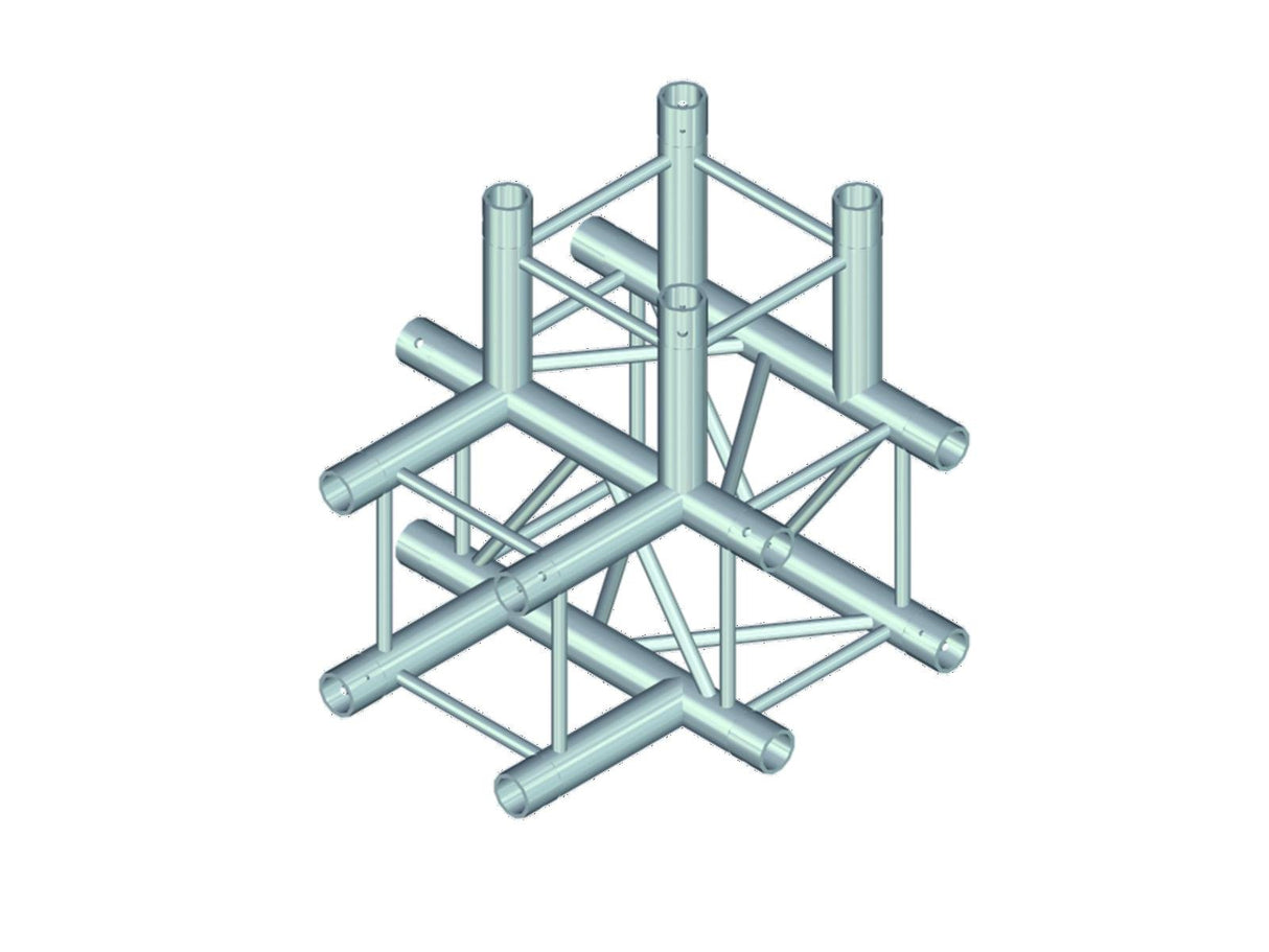 Alutruss Quadlock 60306810 Ql-Et34 T-42 de 4 vías en T