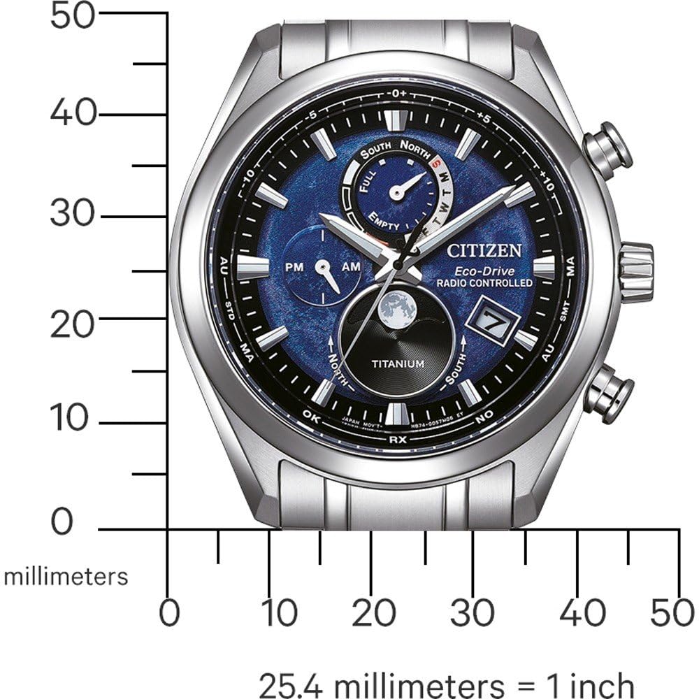 CITIZEN Reloj Multiesfera para Hombres de con Correa en Titanio BY1010-81L