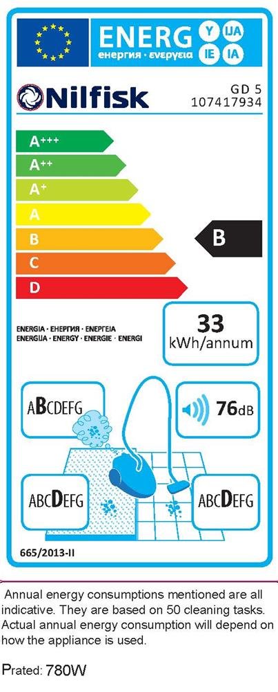 Nilfisk GD5 Back HEPA Basic EU