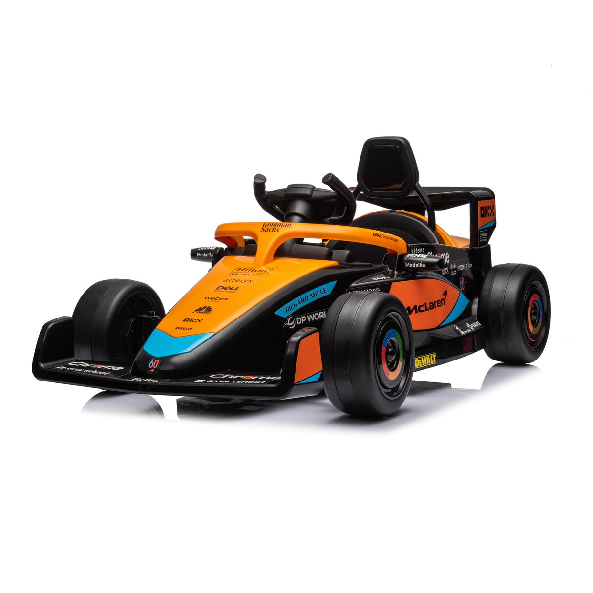 TURBO CHALLENGE - MC Laren - Portador eléctrico - 119706 - Coche teledirigido - Naranja - Máximo 30 kg - Plástico - Baterías Recargables y Pilas no Incluidas - De 3 a 5 años.