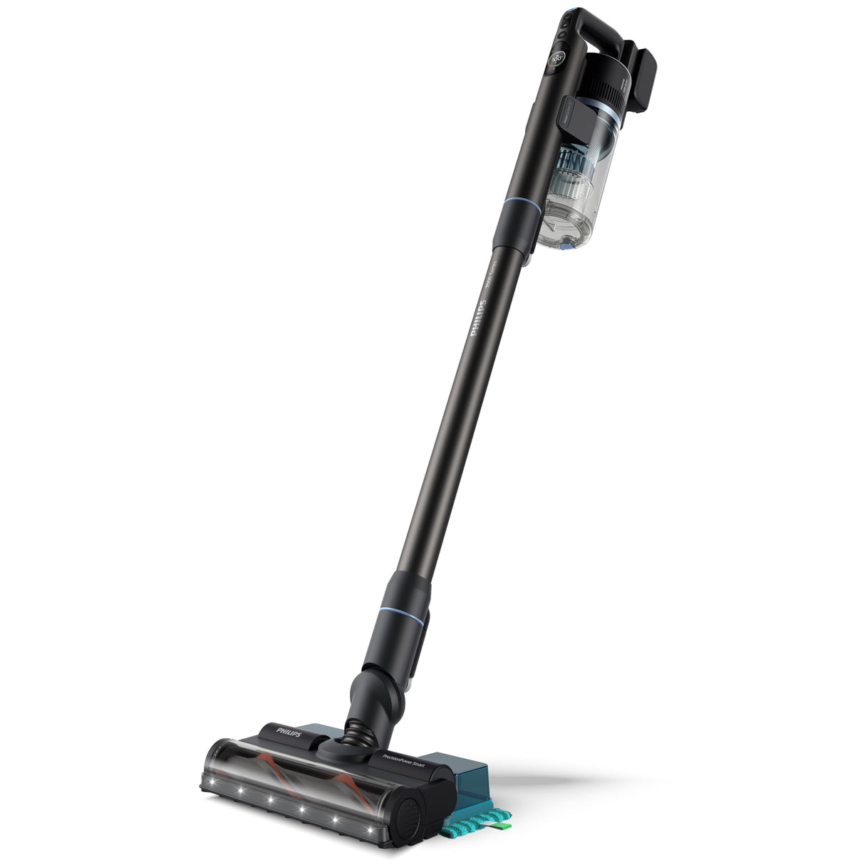 Philips Aspiradora sin Cable Serie 7000 Aqua, Motor Digital, Tecnología PowerCyclone 12, con Luces LED, Módulo Aqua acoplable, hasta 80 min de autonomía, con 2 Accesorios, Azul (XC7053/01)