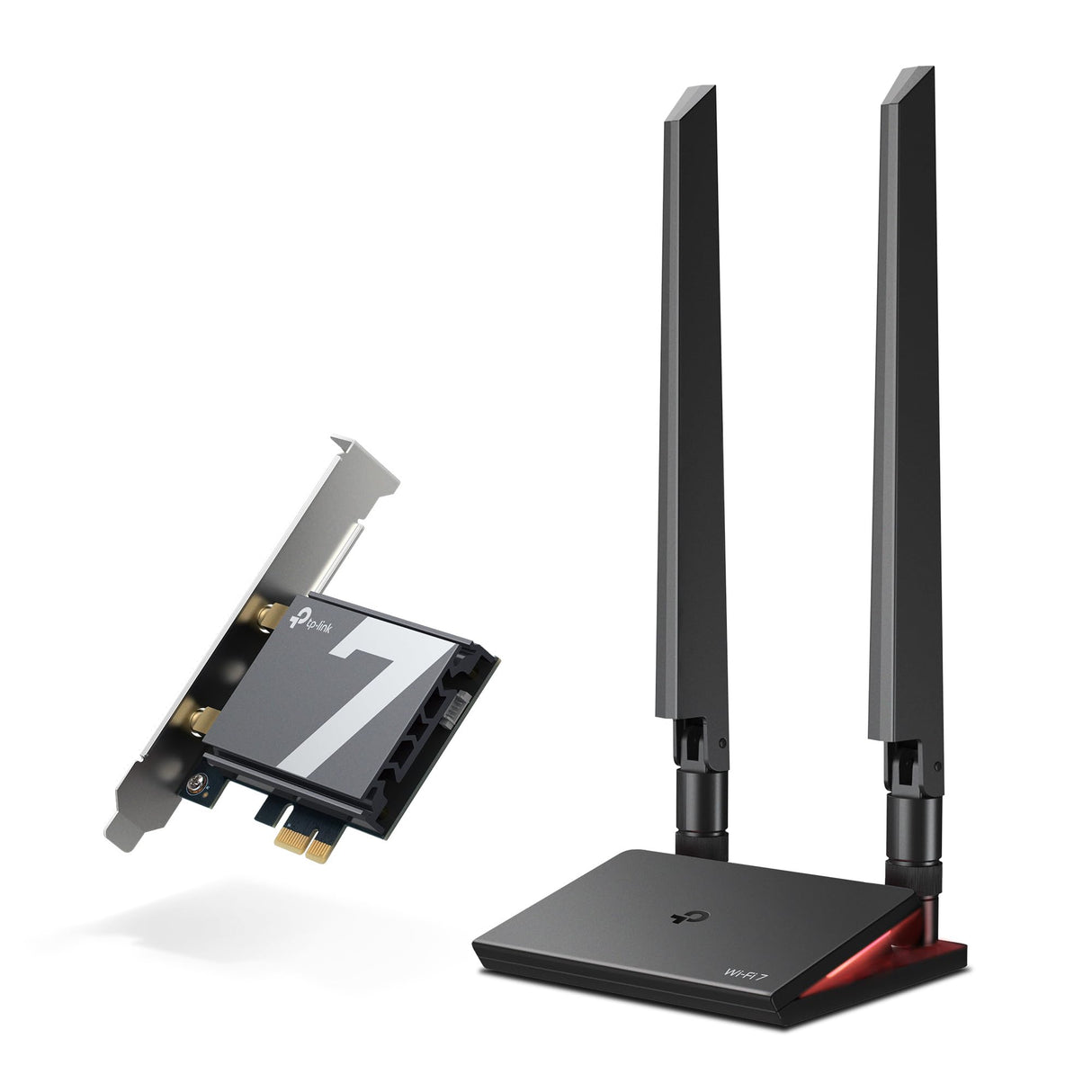 Archer TBE550E Adaptador PCI-E Wi-Fi 7 BE9300, Tri-Banda con Bluetooth 5.4| Antenas multidireccionales| Seguridad WPA3| Instalación rápida con USB| luz LED Multicolor| Compatible con Windows 11