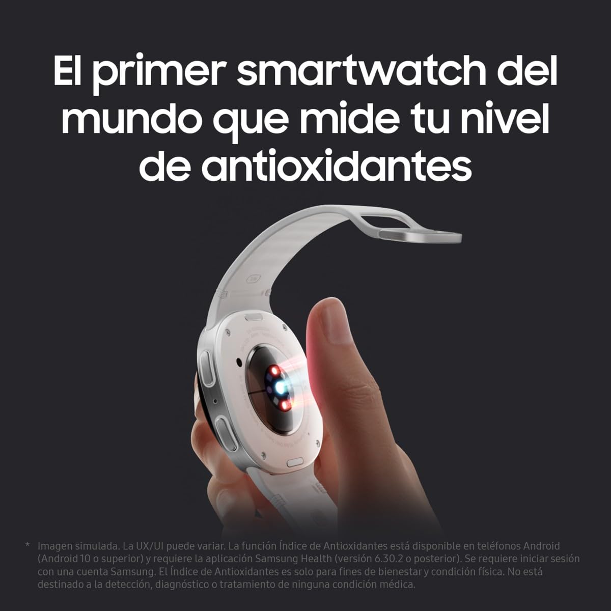 Samsung Galaxy Watch8, 44mm, Bluetooth, Galaxy AI, Smartwatch, Procesador 3 NM, Asistente de Salud y Sueño, Seguimiento Deportivo, Garantía 3 Años + 1 año Extra, Gris Oscuro (Versión Española)