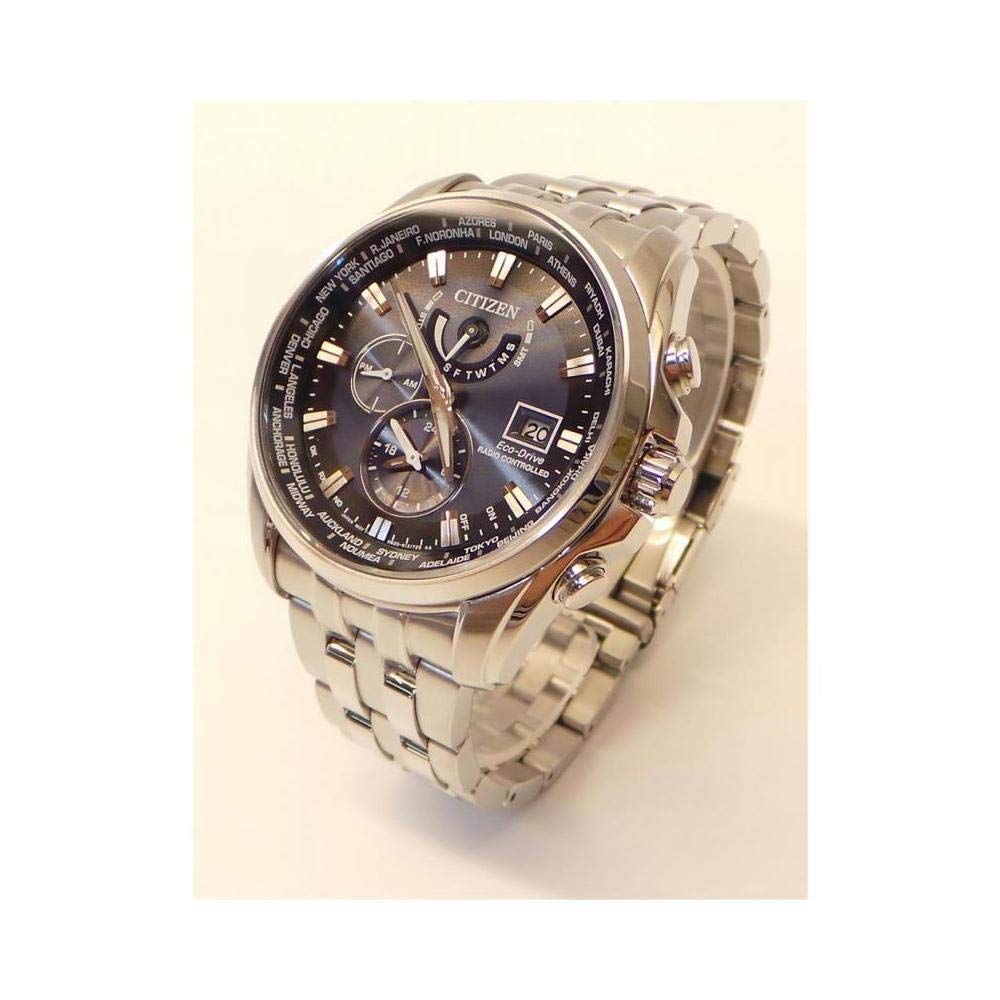 Citizen Reloj Dial Multi para Hombres de Eco-Drive con Correa en Acero Inoxidable AT9030-55L