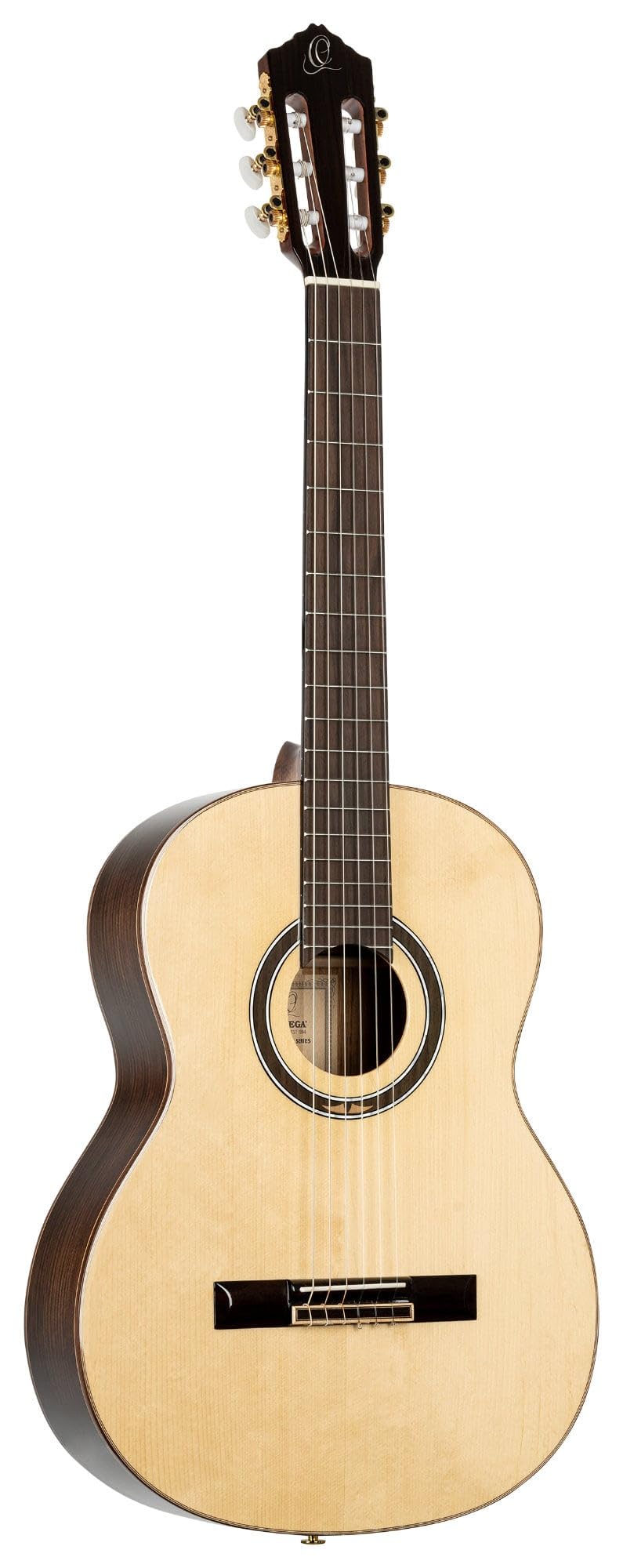 Ortega Guitars Guitarra de concierto de tamaño completo – Performer Series – Guitarra acústica 4/4 natural – Incluye funda R158