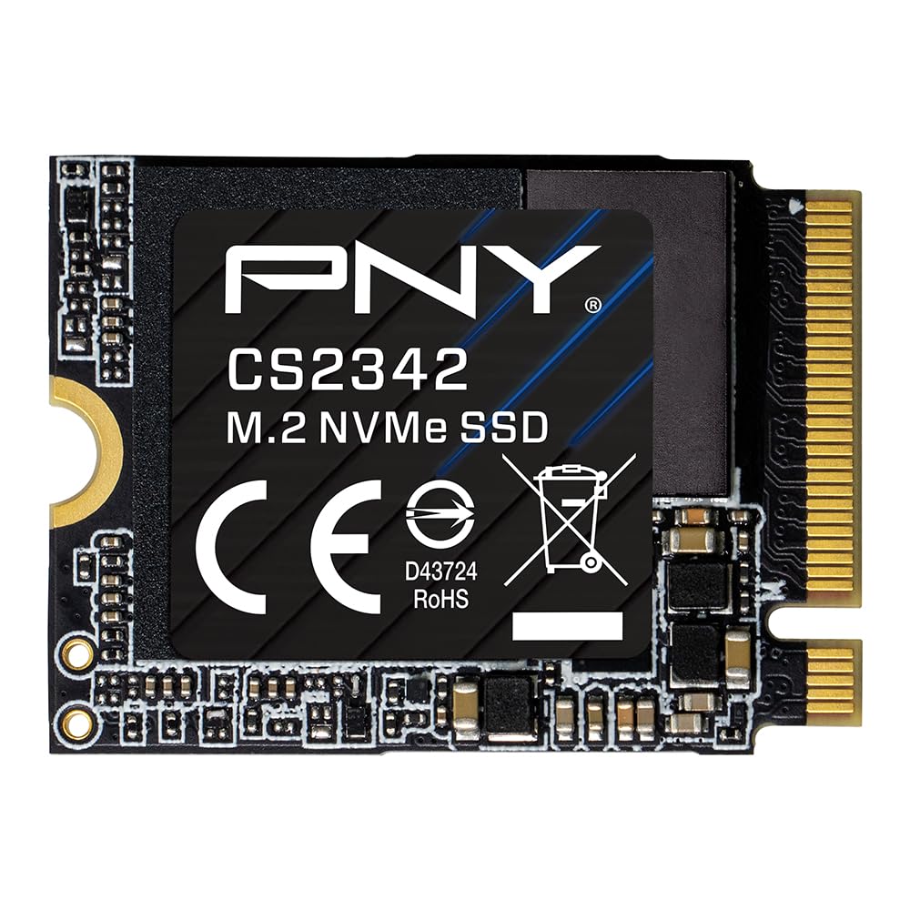 PNY CS2342 M.2 2230 2TB NVMe Gen4 x4 SSD - hasta 7.300 MB/s de Lectura y 6.000 MB/s de Escritura - M230CS2342-2TB-TB