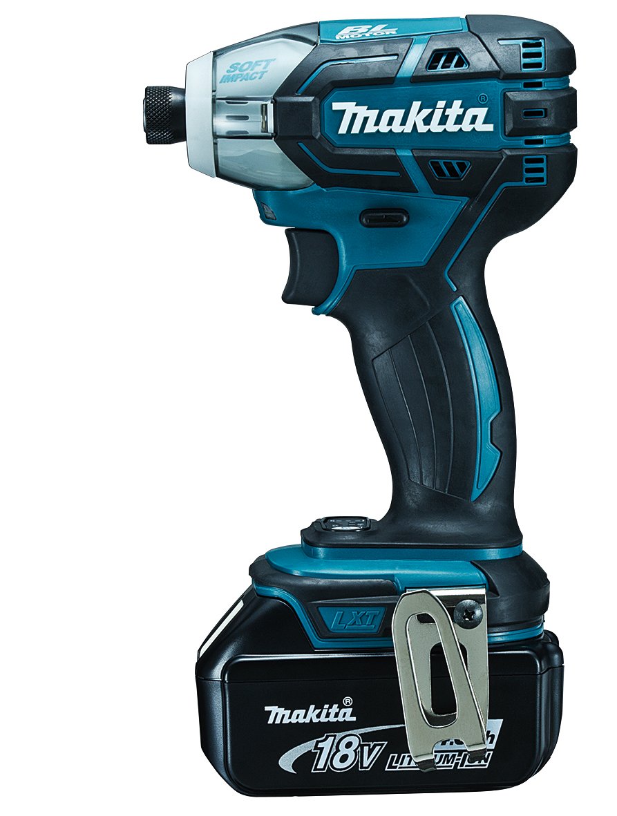 Makita Atornillador de impulso inalámbrico 18 V/4 Ah, dts141rmj, DTS141RTJ 280 wattsW, 18 voltsV