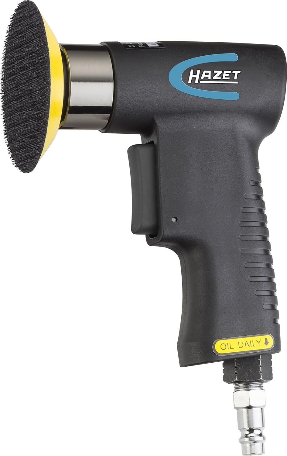 Hazet Juego de mini lijadoras orbitales 9033N-5, 36 piezas incl 2 discos lijadores de 50 mm y 76,2 mm con 10 almohadillas lijadoras cada uno y una llave de ajuste
