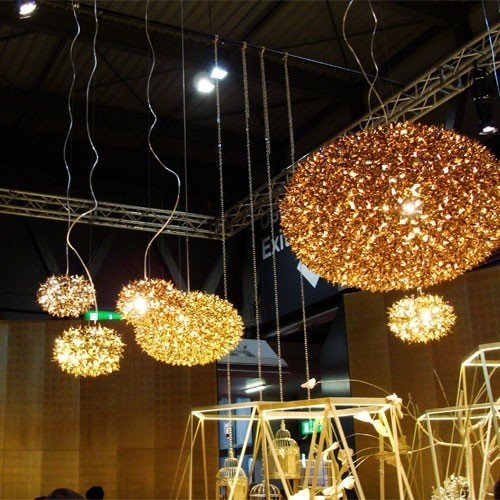 Kartell Bloom Lámpara colgante, Oro, 53x35