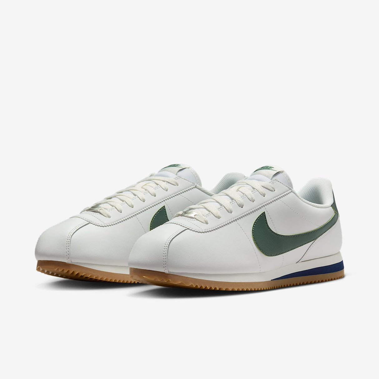 Nike Cortez, Zapatillas Hombre, Summit White/Fir/Midnight Navy, 42.5 EU
