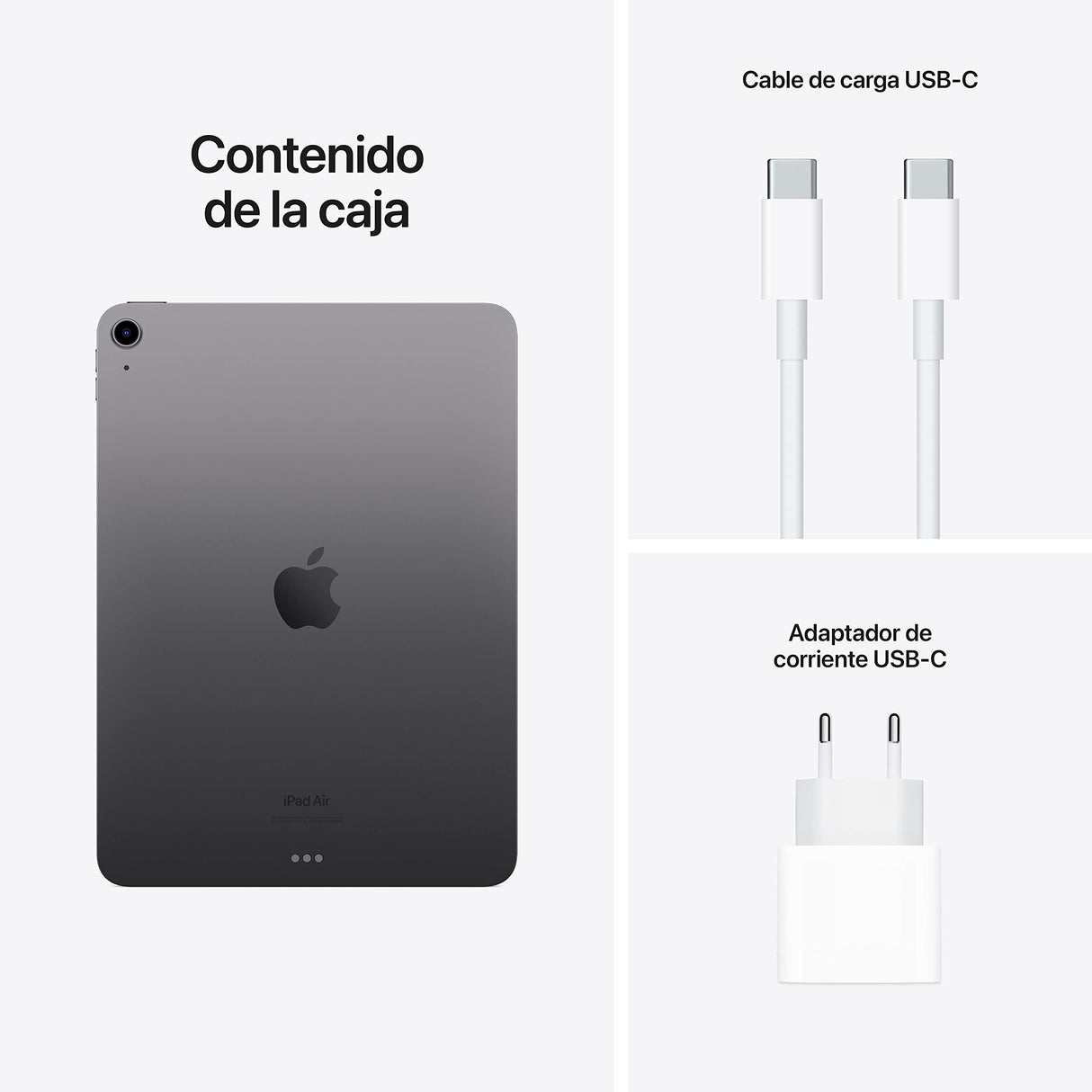 2022 Apple iPad Air (Wi-Fi, 256 GB) - Gris Espacial (5.ª generación)