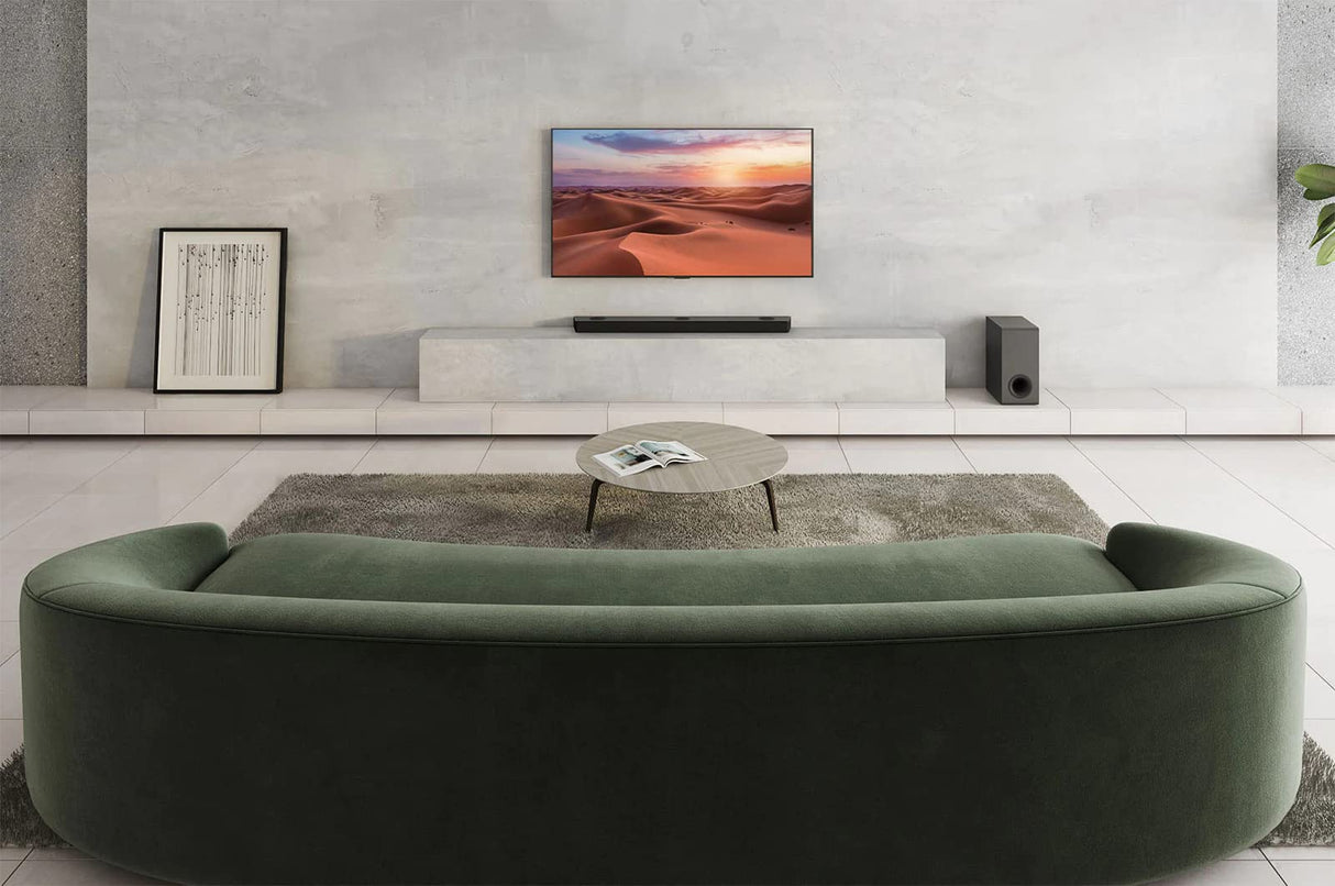 LG S90QY - Barra de sonido TV 570 W, 5.1.3 canales con subwoofer inalámbrico, 3 canales up-firing, audio Meridian, Dolby Atmos, DTS:X, IMAX Enhanced, Bluetooth, Wi-Fi, entrada óptica, USB, HDMI in/out
