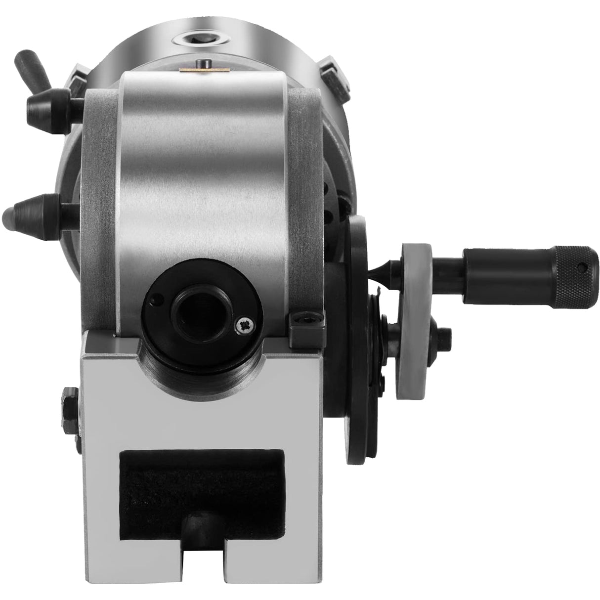 VEVOR Placa de indexación BS-0, placa de separación de hierro fundido cabeza de división ideal para fresadoras verticales/horizontales mesas giratorias trabajos de corte circular y agujero