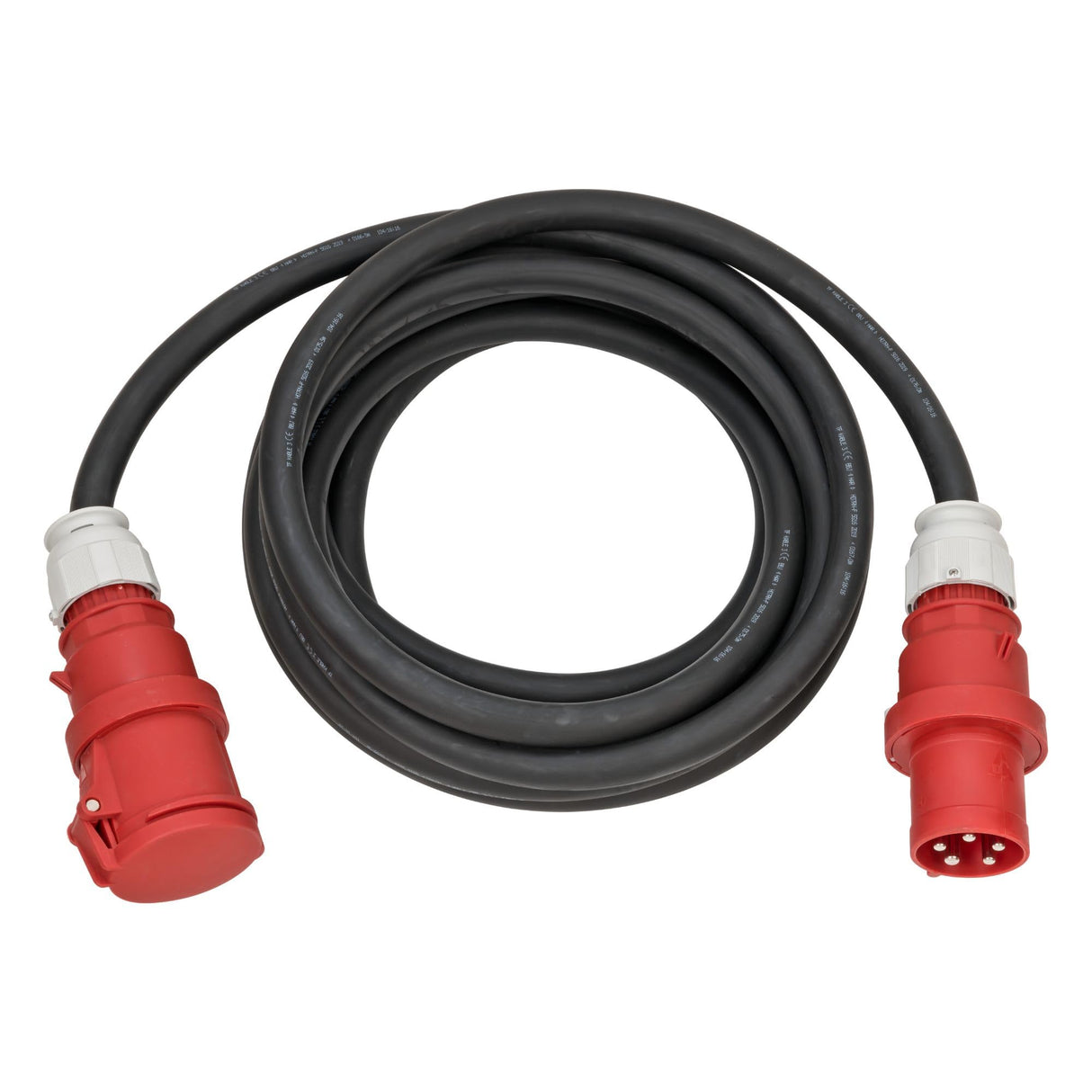 Brennenstuhl Professional Cable alargador CEE IP44 (Cable de 10m, Enchufe y Acoplamiento CEE, CEE 400V/63A, para Obras y Trabajo con Alta tensión, Fabricado en Alemania)