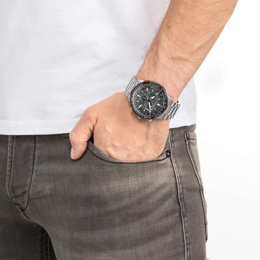 Citizen Reloj Cronógrafo para de los Hombres de Eco-Drive con Correa en Acero Inoxidable CB5001-57E