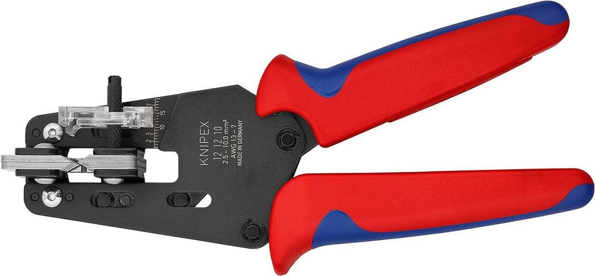 Knipex Alicate pelacables de precisión con cuchillas de forma precisa bruñido, con fundas multicomponentes 195 mm 12 12 10