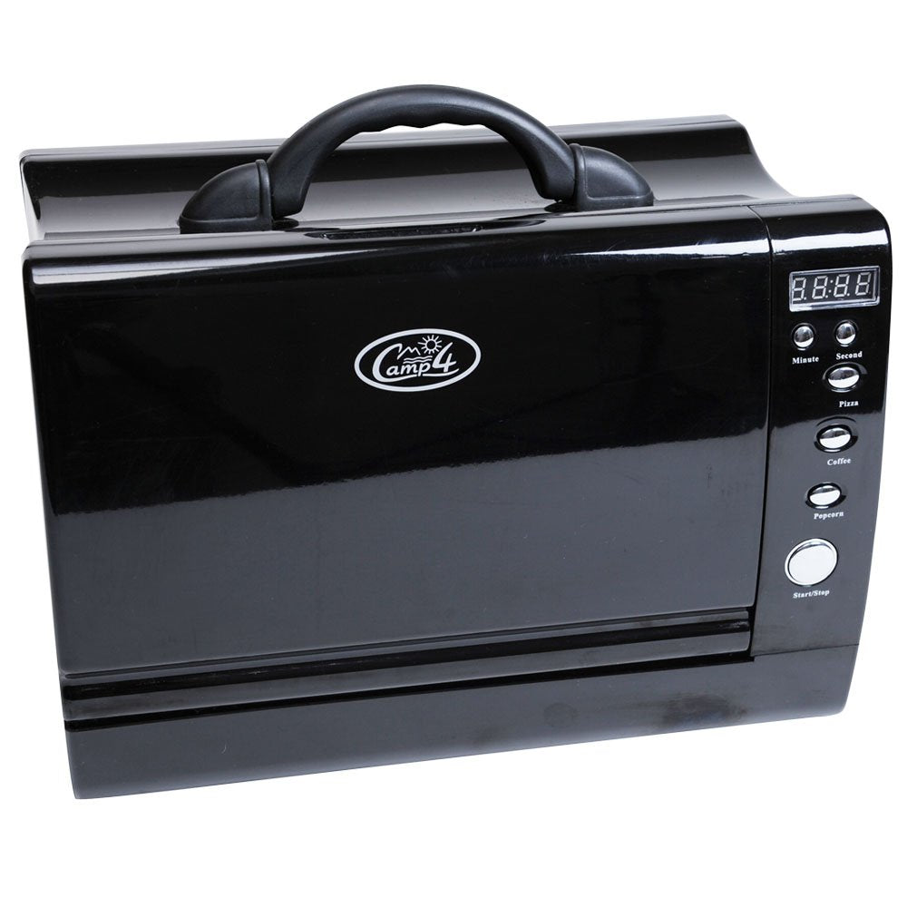 Camp 4 Mikrowelle Mikrowelle 12v/230v Schwarz - Hornillo para Acampada, Color Negro