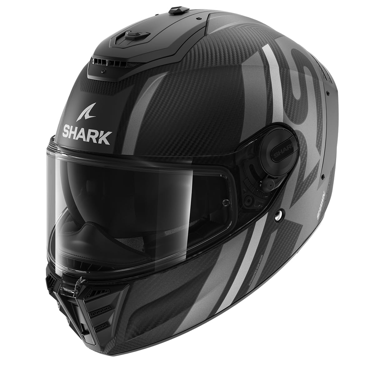 SHARK, Casco Moto Integral Spartan RS Carbon Shawn Black / Grey DSA, S