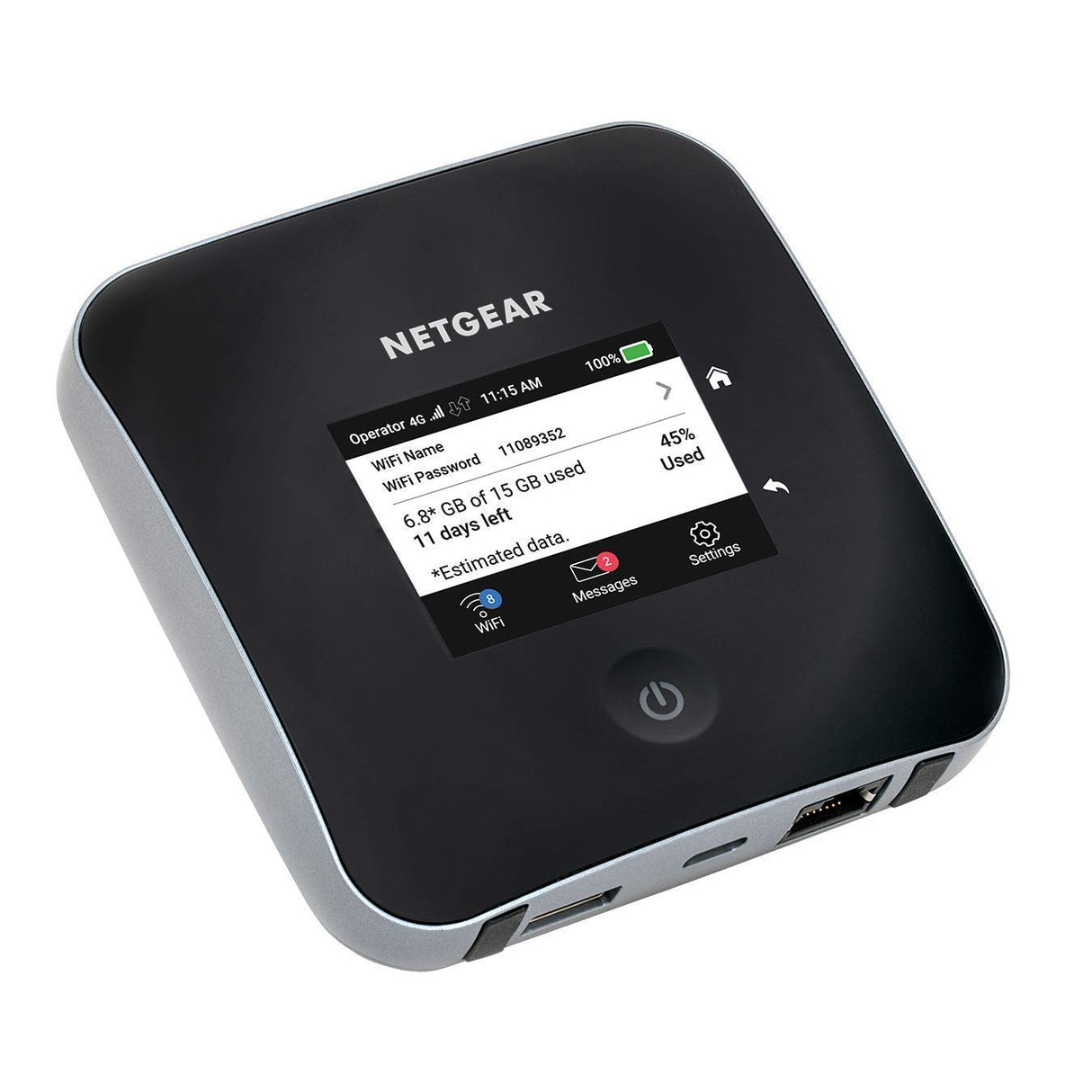 NETGEAR Router 4G con Ranura Sim Desbloqueada MR2100 | Velocidades de Descarga de hasta 2 Gbps | WiFi para Conectar hasta 20 Dispositivos MiFi Móviles