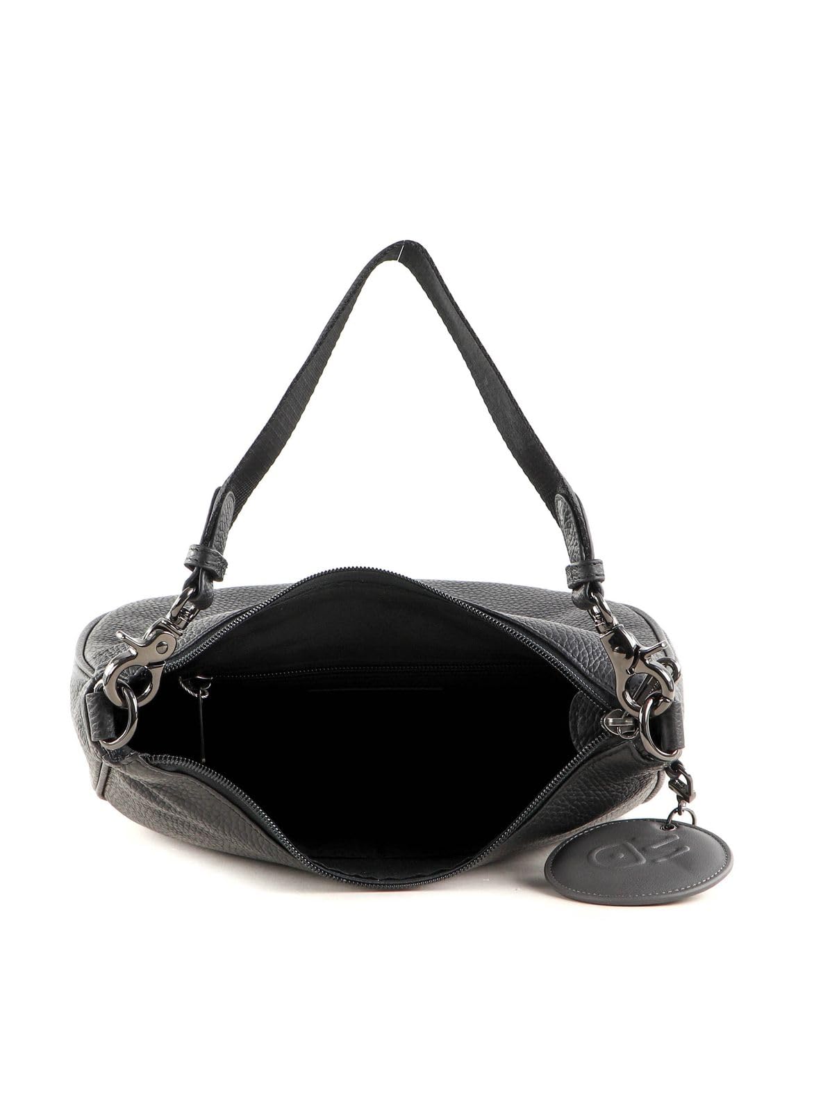 Mandarina Duck Bolso de Hombro Negro (Negro) Mellow Leather P10fzt75 26x28x9.5 (L x H x W)