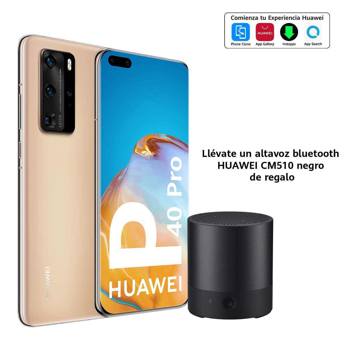 HUAWEI 51095EYJ-AM510 Smartphone, Oro, 8 GB+256 GB