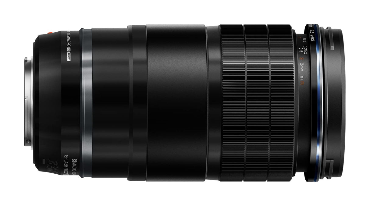 M.Zuiko Digital ED 90 mm F3.5 Macro IS Pro Objetivo telemacro, Objetivo Micro Four Thirds Resistente al Agua, ultramacro, Compatible con Las cámaras Olympus, OM SYSTEM y Panasonic MFT