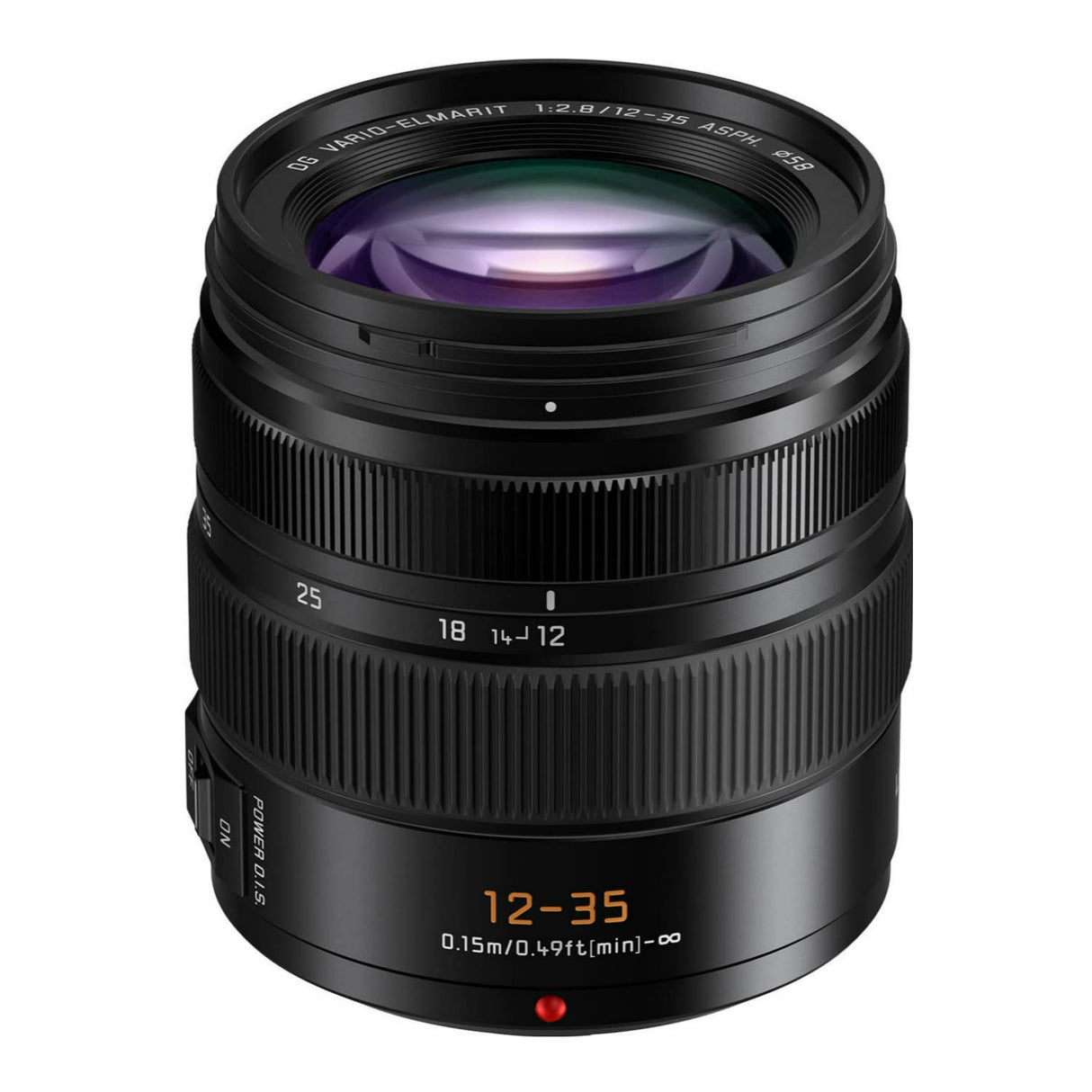 Panasonic LUMIX G Series Lente de cámara, 12-35 mm F2.8 Leica DG Vario-ELMARIT Lente Intercambiable para cámaras Digitales Micro Cuatro Tercios sin Espejo, Power O.I.S. - H-ES12035