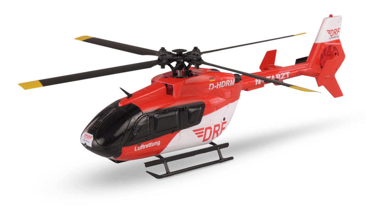 Amewi AFX-135 DRF Helicóptero 4 Canales 6G RTF Rojo y Blanco RC Control Remoto