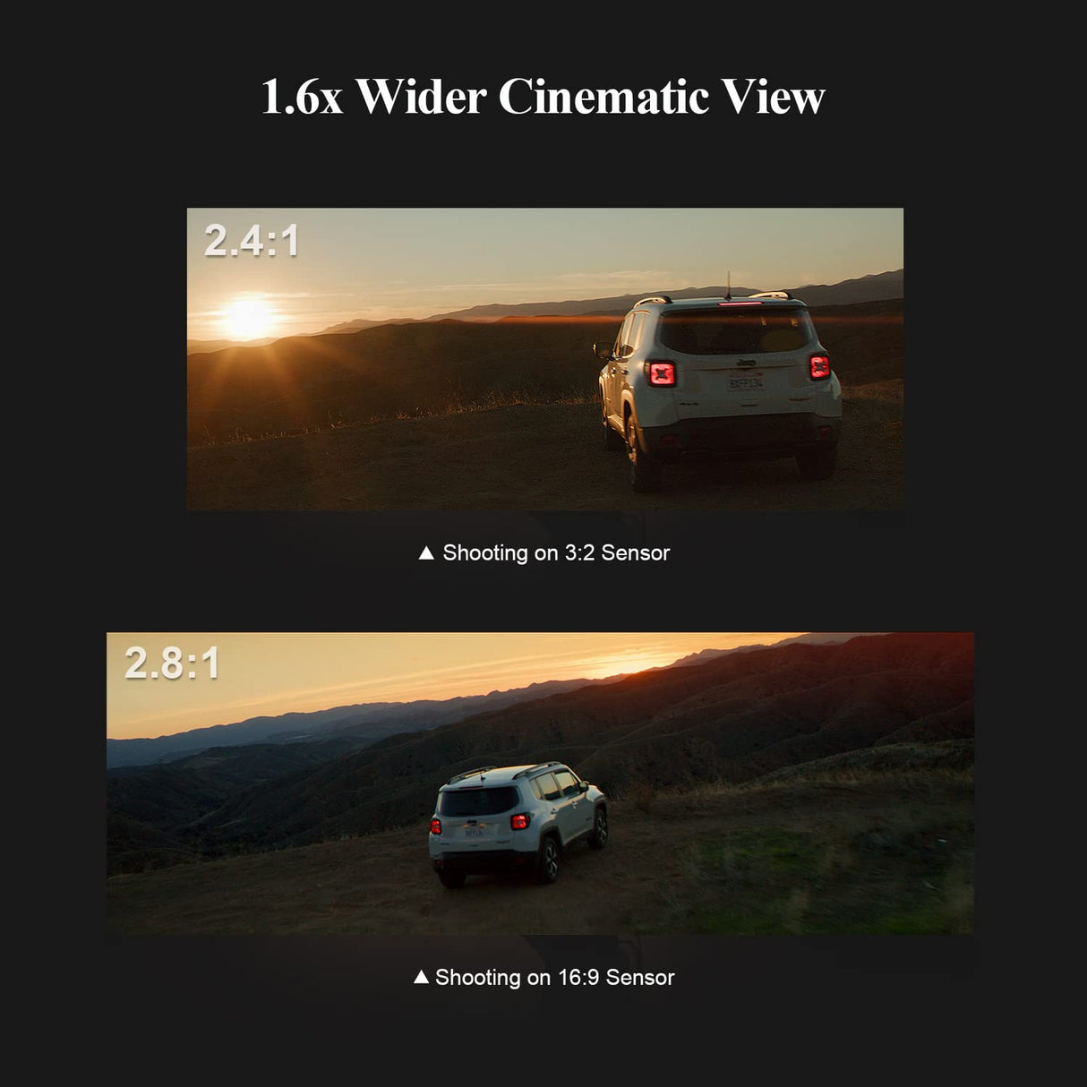 SIRUI Saturn 35mm T2.9 1.6X Full Frame Carbono Fibra Anamorphic Lens, Ligero Cine Cinema Objetivo Lens Lenses Lente para Drones, estabilizadores de cardán de Mano (E Mount, Natural Flare)