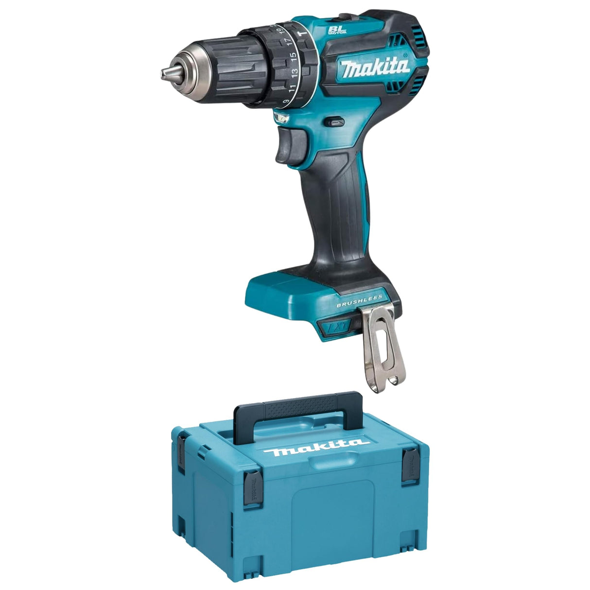 Makita DHP485ZJ - Taladro atornillador de percusión (18 V, incluye estuche Makpac