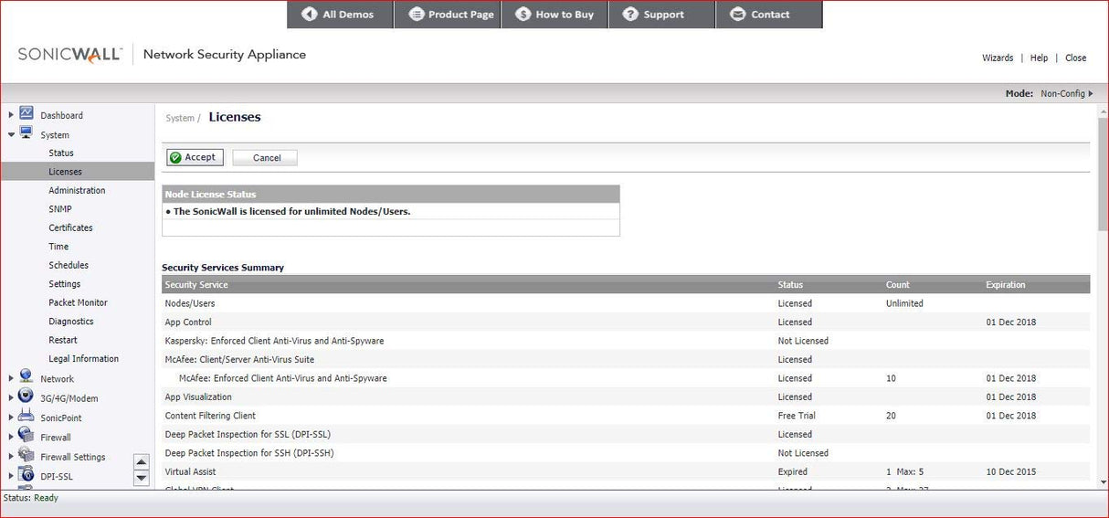 Dell SonicWALL Email Compliance Subscription Licencia de suscripción (3 Años) 1 servidor/500 usuarios