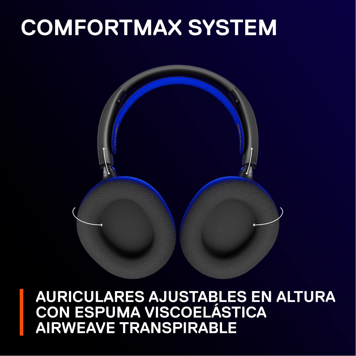 SteelSeries Arctis Nova 7P Wireless - Cascos PS5 Inalámbricos - Controladores magnéticos de neodimio - 2,4GHz + Bluetooth - 38h de batería- Micro ClearCast Gen2 IA - PS5, PC, VR, móvil