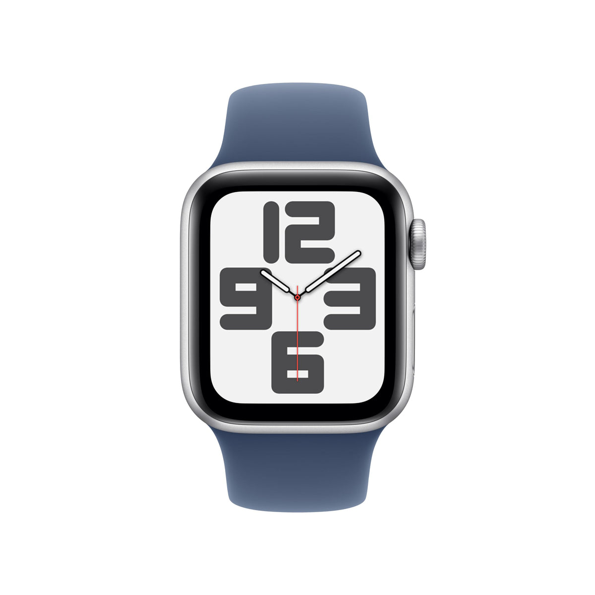Apple Watch SE de 2.ª generación GPS + Cellular Smartwatch con Caja de Aluminio en Plata de 40 mm y Correa Deportiva Azul Denim - Talla M/L. Monitores de entreno y sueño y Resistencia al Agua
