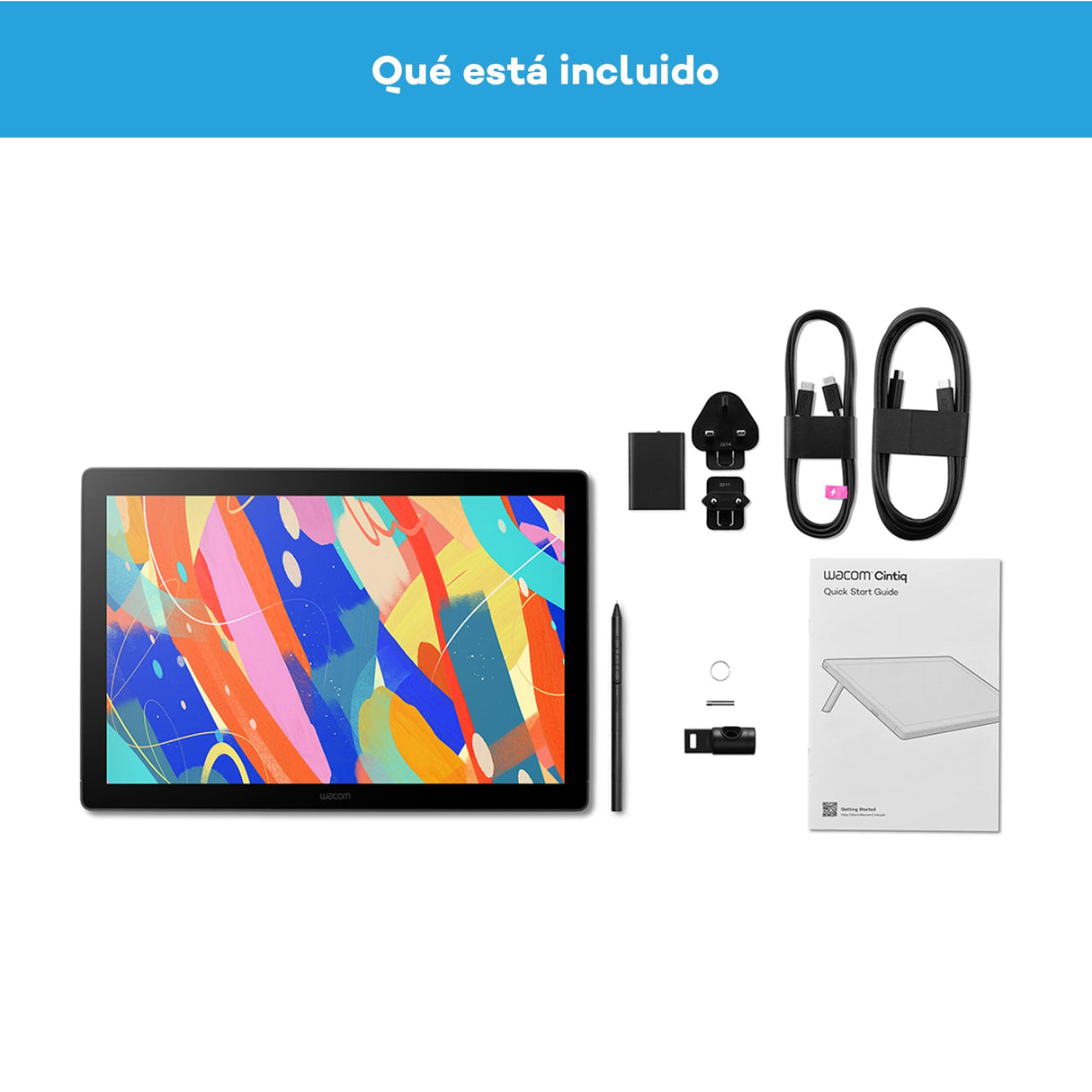 Wacom Cintiq 16 (Edición 2025) – Tableta Gráfica con lápiz 2.5K compacta con Wacom Pro Pen 3, Vidrio antirreflejo, Soporte Plegable y USB-C