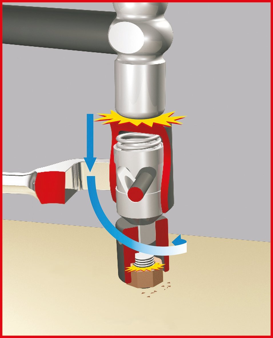 KS Tools 150.2096 - Destornillador de golpe manual con mango (tamaño: 475 mm, 1/2")