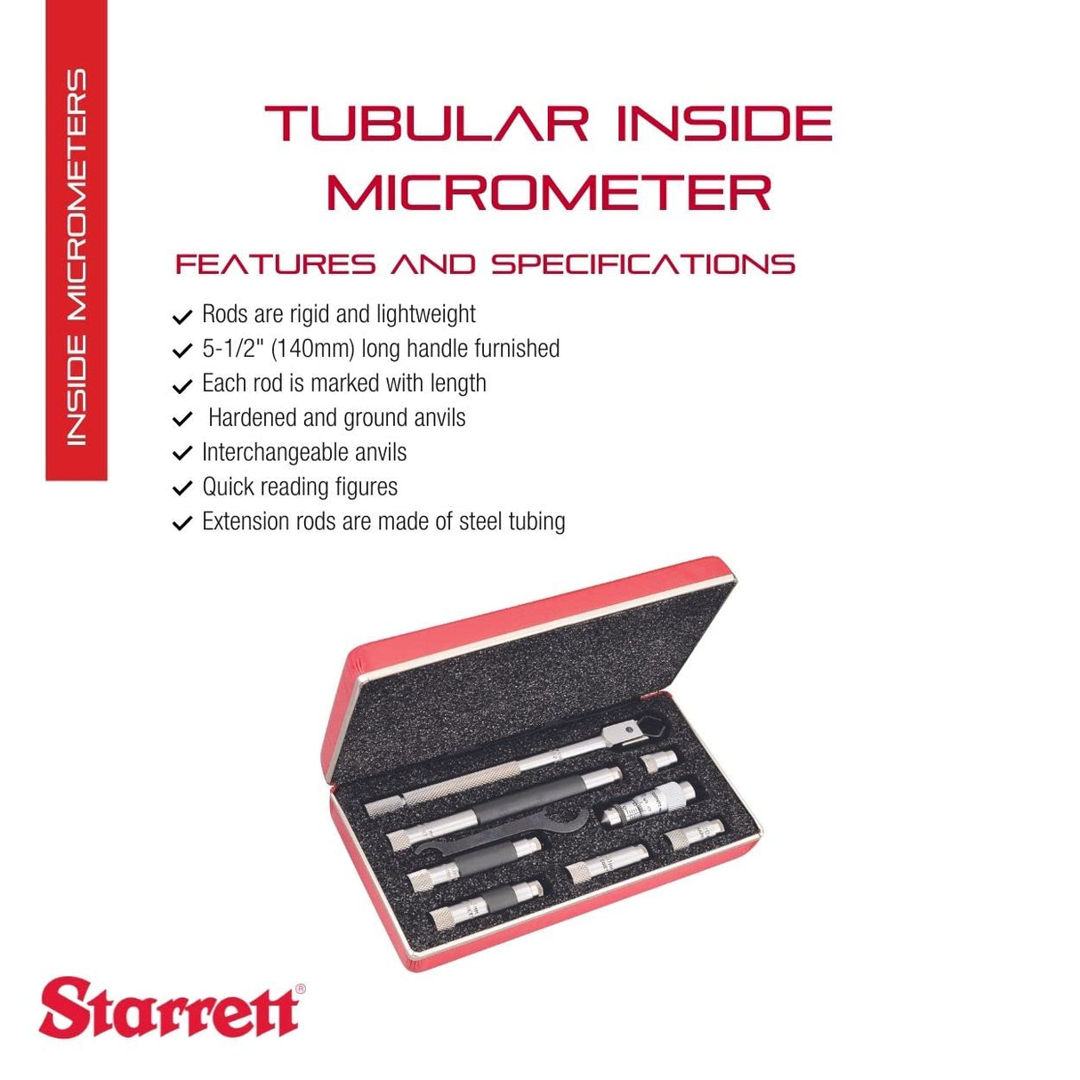 Starrett - Micrometro interiores 823maz