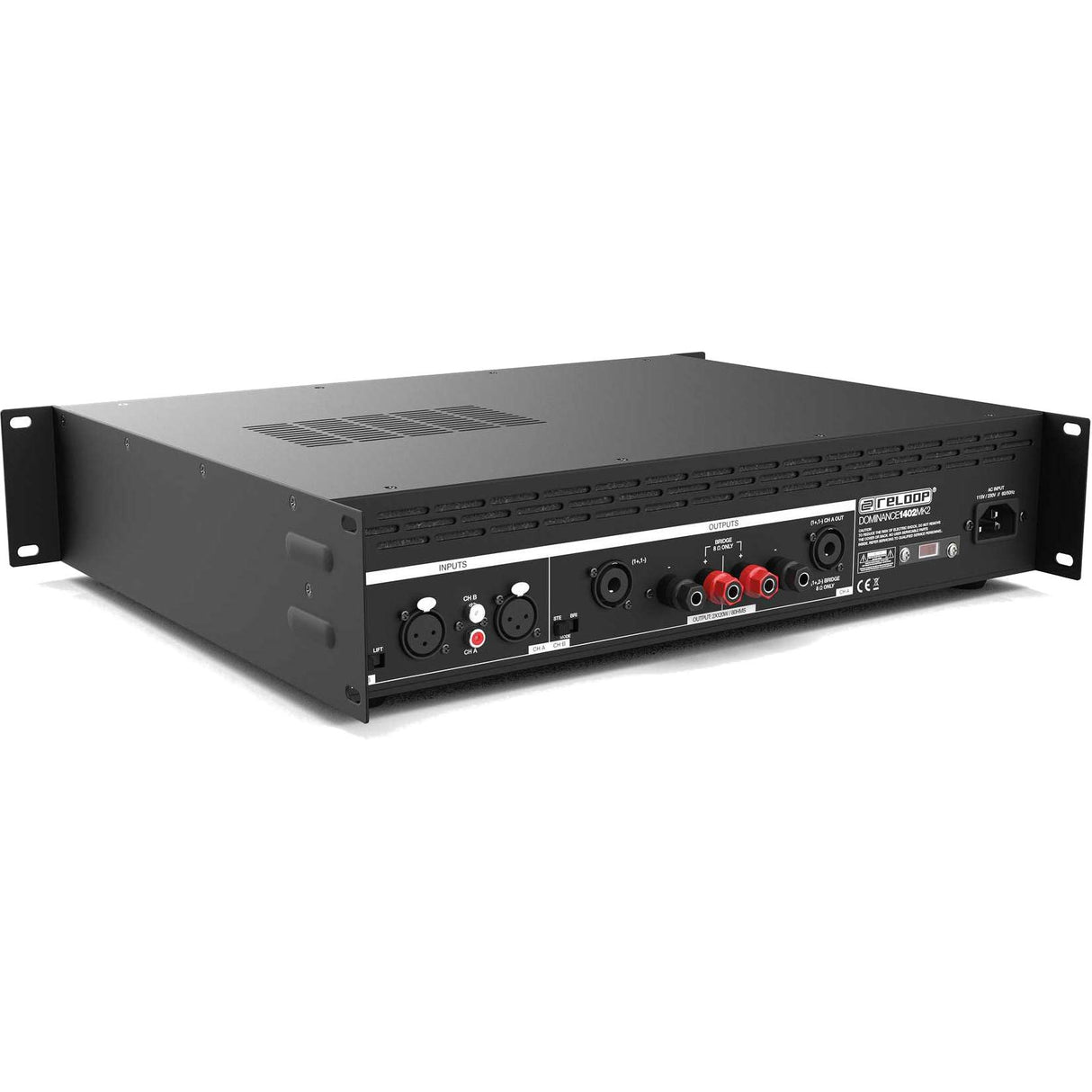 Reloop Dominance 1402 MK2 - Solución de amplificación para restaurantes, Negocios y Discotecas