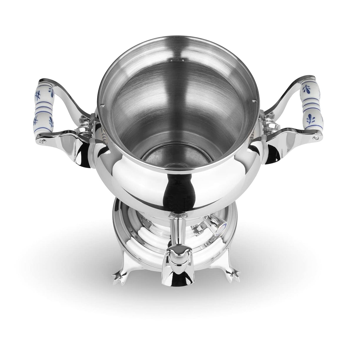 BEEM Odessa + samovar – 3 l | acero inoxidable | tetera turca eléctrica | 1800 W | 1 l tetera de acero inoxidable con colador | hervidor de agua de 3 l | dispensador con una sola mano