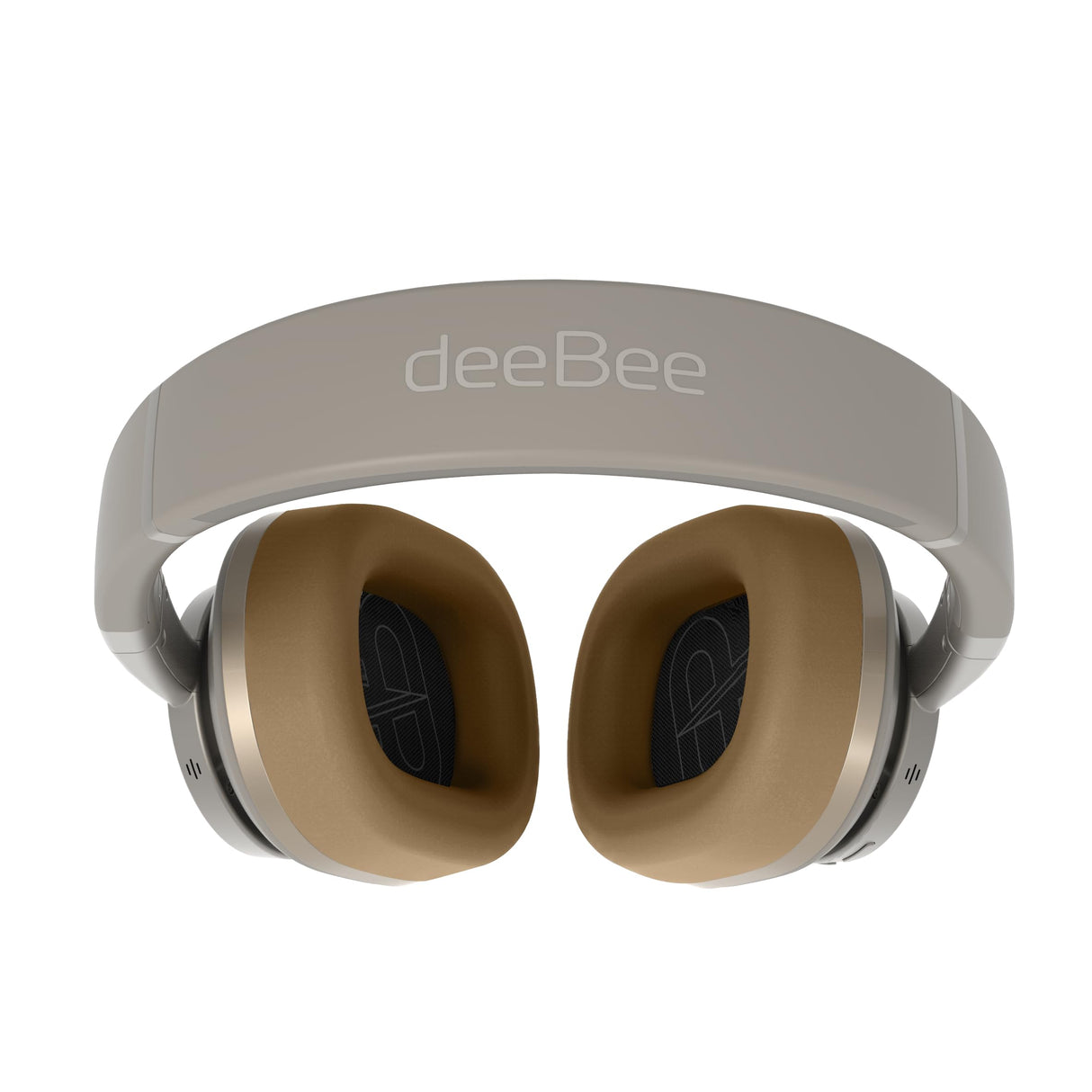 DeeBee DB-Pulse-GLC Auriculares Bluetooth Circumaurales, Cancelación Activa de Ruido, 40 Horas de Autonomía, 5 Micrófonos, Negro, con Almohadilla Intercambiable