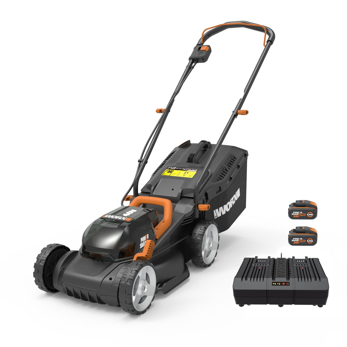 WORX WG779E.1 Cortacésped 34cm 40V (220V) 4.0Ah, Negro