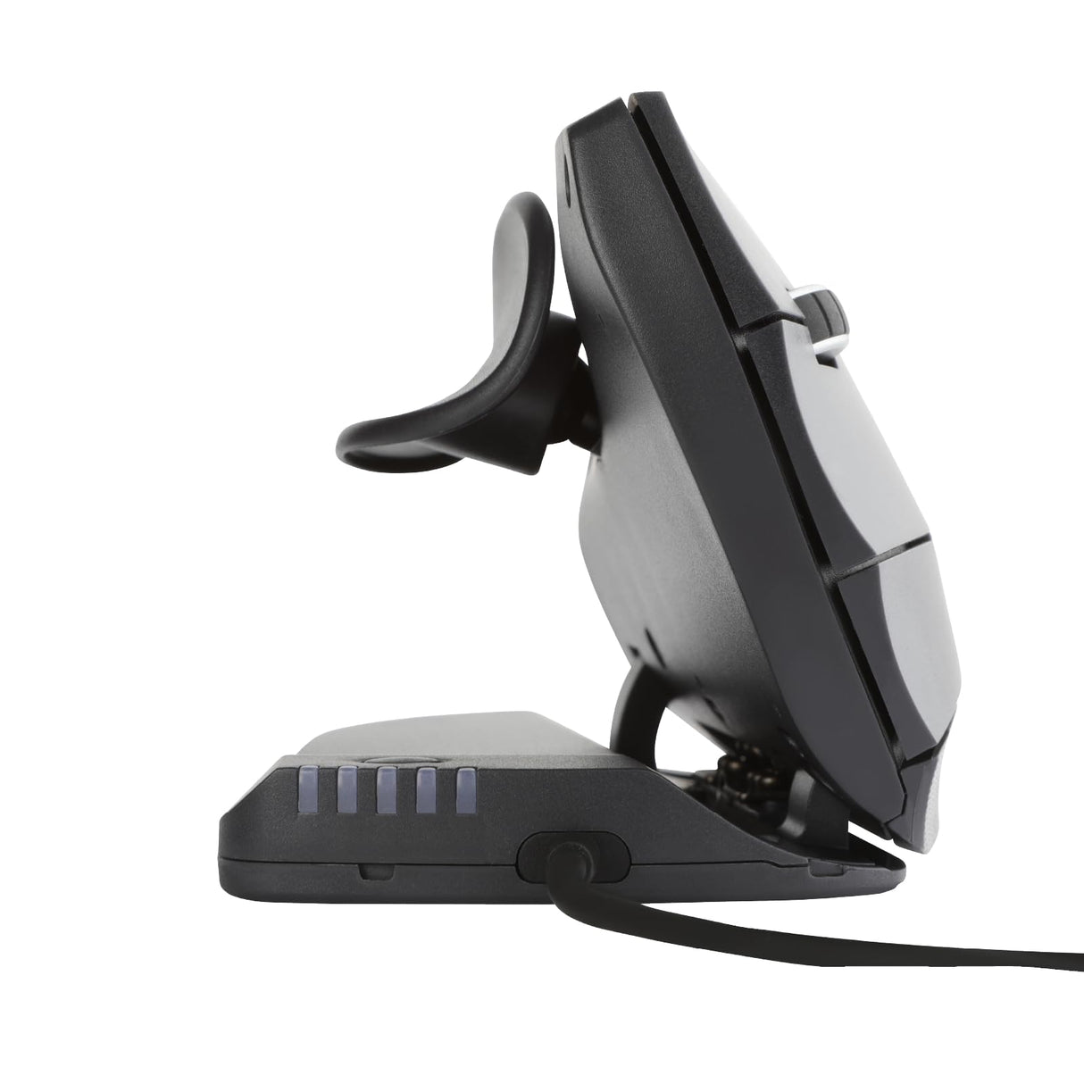 Contour Unimouse | Ratón de Juego ergonómico | Ratón con Cable | Ratón Vertical para Zurdos | Ángulo de 35 a 70 Grados | 6 Botones + Desplazamiento | para Windows y Mac Negro