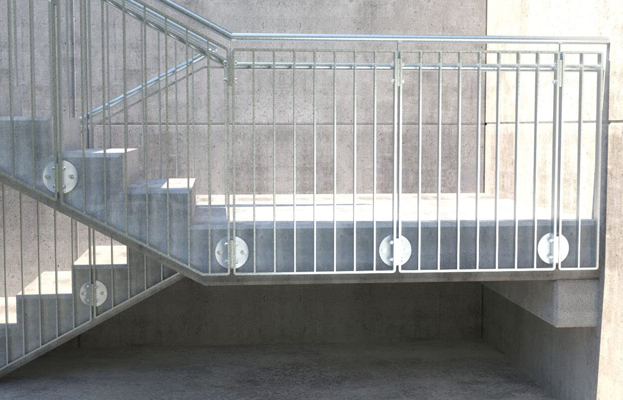 fischer UltraCut FBS II 8 x 100 50/35 US Hexagonal Acero Inoxidable Potente Tornillo de hormigón con punta endurecida, para exteriores y zonas húmedas, fijación segura en hormigón, 50 unidades