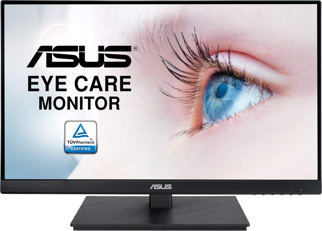 ASUS VA229QSB Monitor Eye Care: 21.5 pulgadas, FHD (Full HD 1920 x 1080), 75 Hz, Adaptive-Sync/FreeSync, DisplayPort, HDMI, Filtro de luz azul, Antiparpadeo, Soporte ergonómico