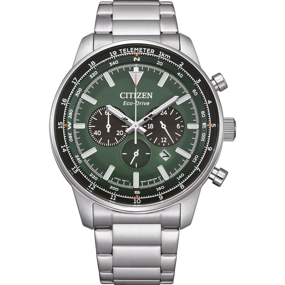 Citizen Reloj Cronógrafo para Hombres de Eco-Drive con Correa en Acero Inoxidable CA4500-91X