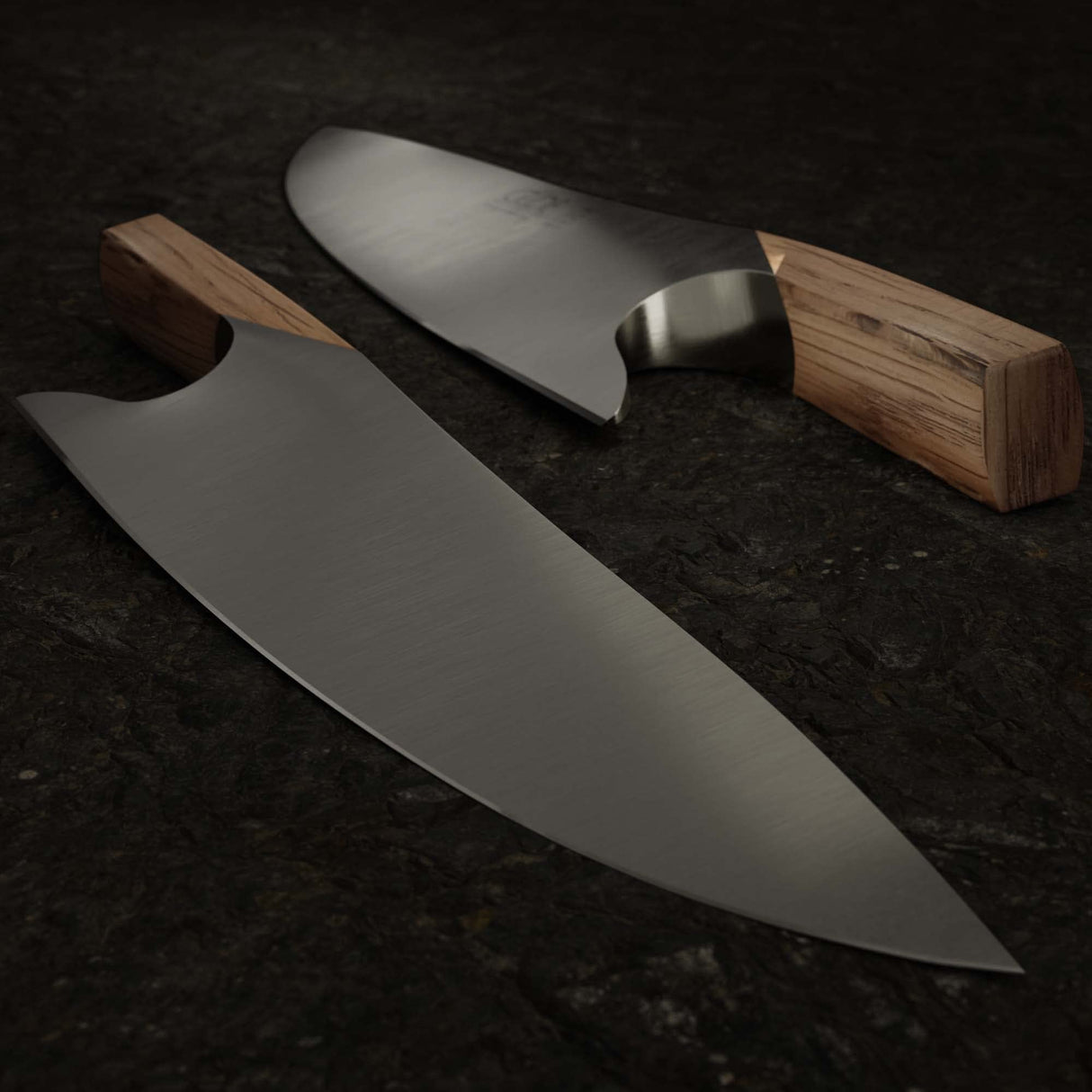 Güde Solingen - THE KNIFE forjado, 26 cm, roble de barril, Cuchillo De Concinero, Hecho a mano en Alemania